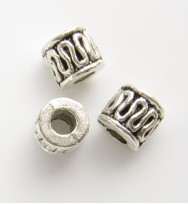 Tibetan Swirl Tube Spacers 5mm